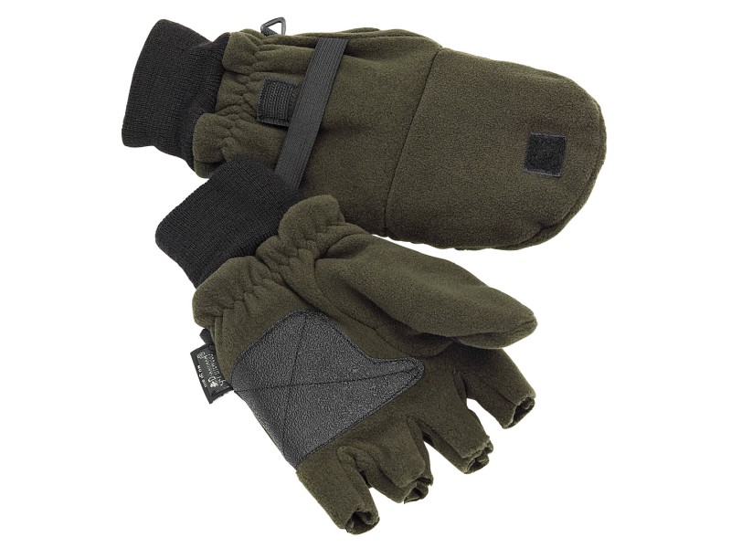 Fleece gloves with removable fingers. Lined with Thinsulate�. Pocket for hand warmers/Heat pad.