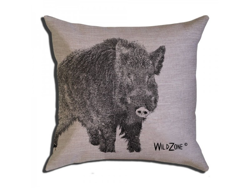 Classic Land Cushion Wild Boar Retro - 40x40 cm