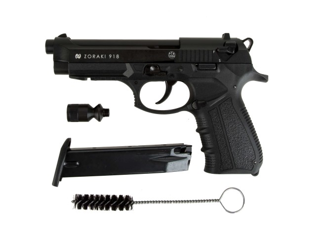 ZORAKI 918 - 9mm P.A.K. - črna/krom