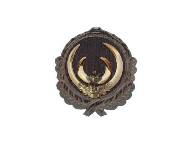 Dekoracija za trofejo divjega prašiča OAK bronca