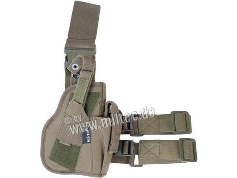 Etui za pištolo za ob nogi - zeleni desni