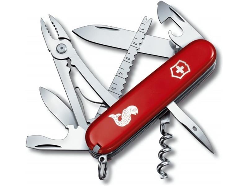 Žepni nož Victorinox Angler rdeč