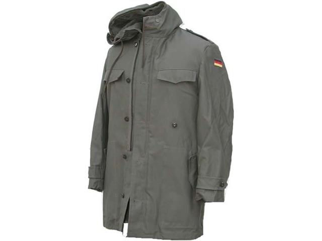 Jakna nemška PARKA original olivno siva