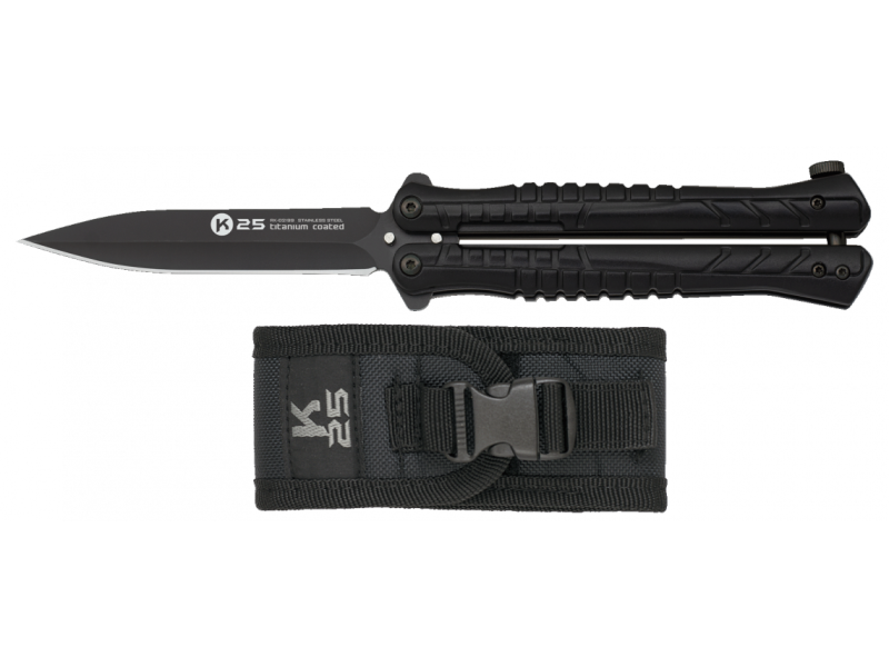 Nož butterfly ALBAINOX K25 črn