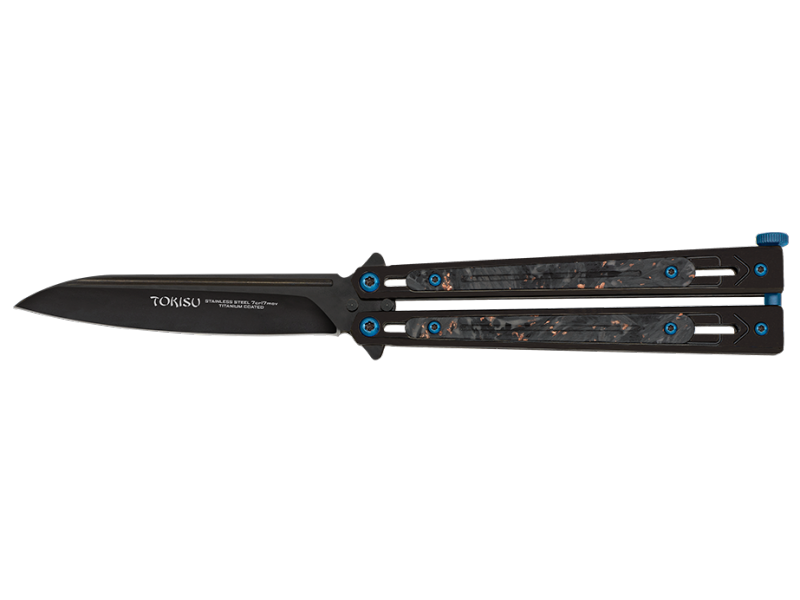 Nož butterfly TOKISU Balisong titanium