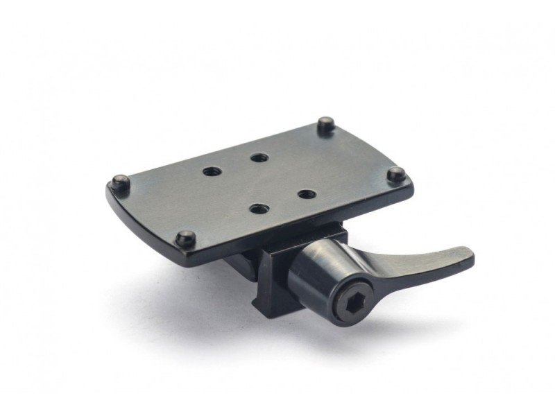 RUSAN Halter für rotes Punktvisier DOCTER/NOBLEX auf WEAVER/PICATINNY Schiene - Griff