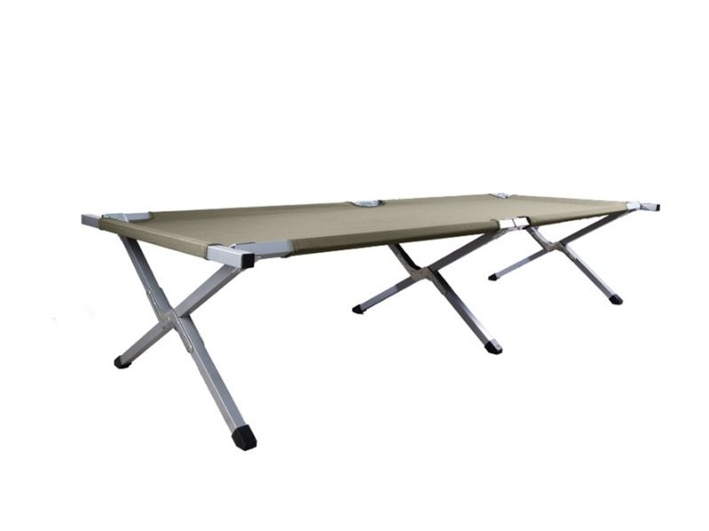 Ležalnik - postelja US kovinska zelena