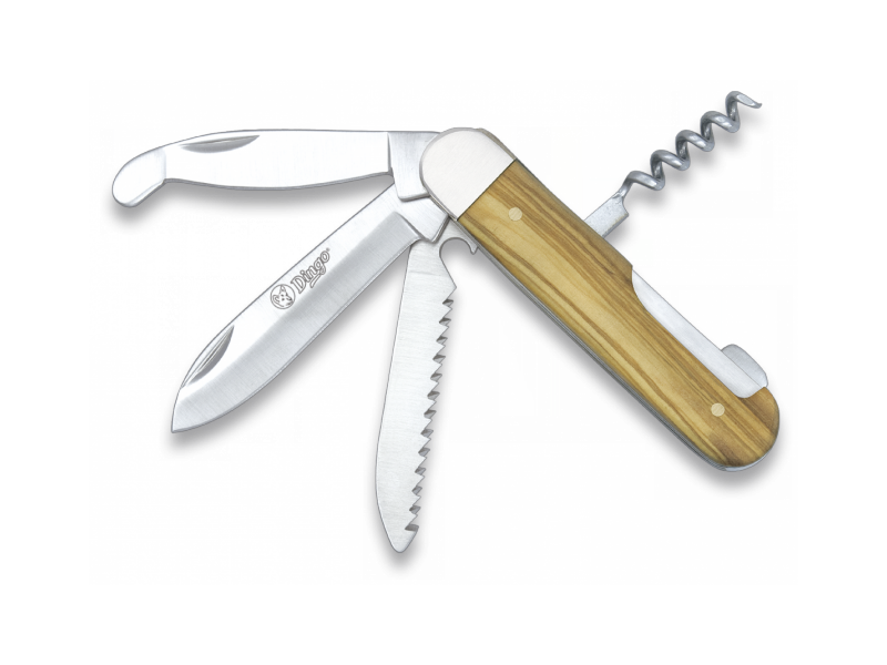 Preklopni nož Albainox DINGO MULTITOOL - drvo