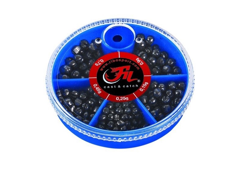Svinec v škatli FIL FISHING Split shots - 70g