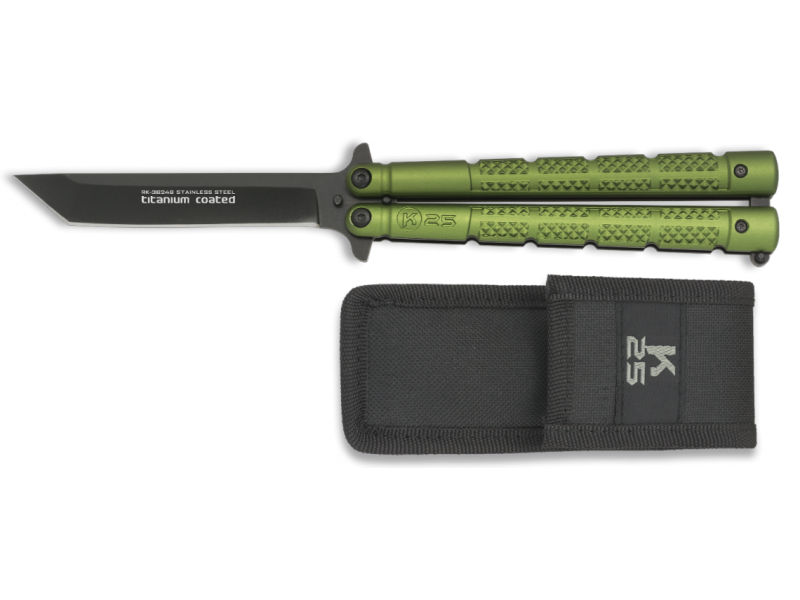 Nož leptir Albainox K-25 zeleni