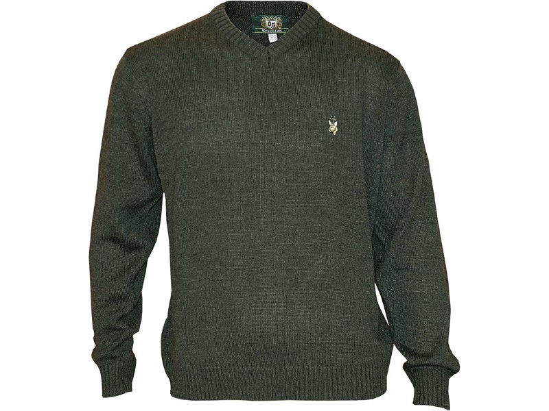Jagdpullover ORBIS Trechten mit Reh - grün