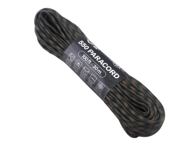 Vrvica ATWOOD ROPE ˝Paracord 550˝ - US Woodland 30m/100ft