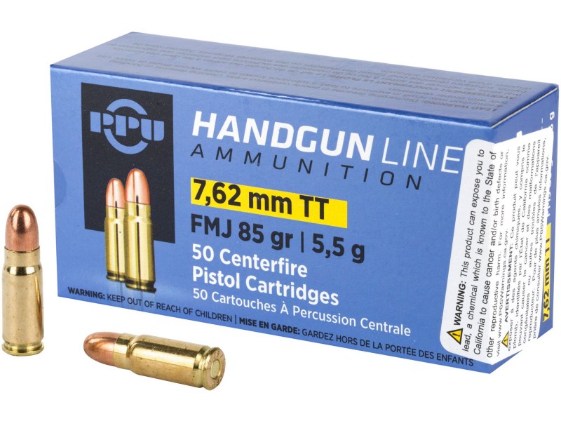 Naboj PPU 7.62x25 Tok FMJ 5.5g