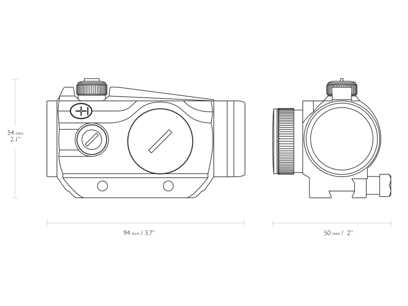 Optička točka HAWKE Vantage 1X25 9-11 mm