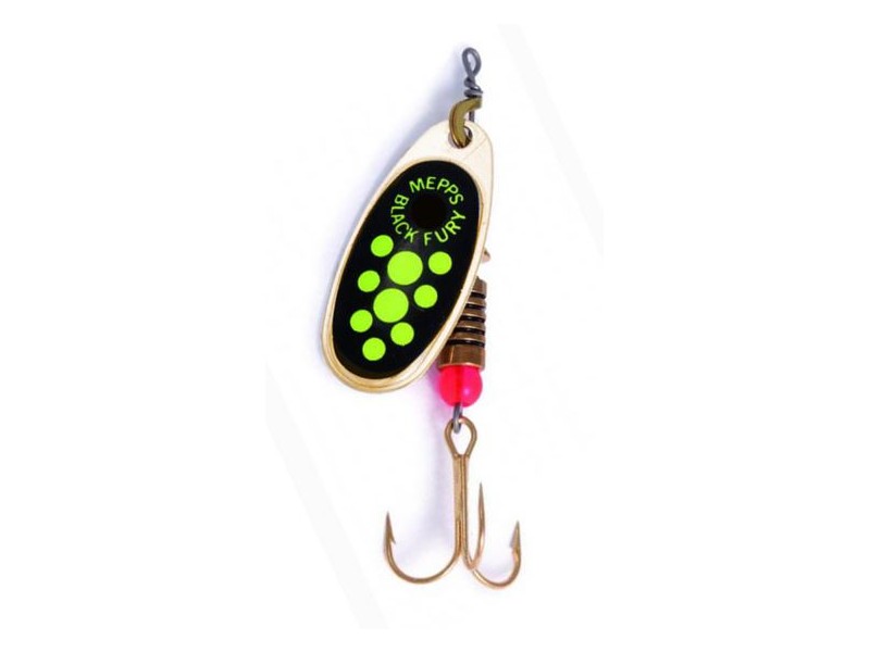 MEPPS Black Fury Spinner Gold-Green