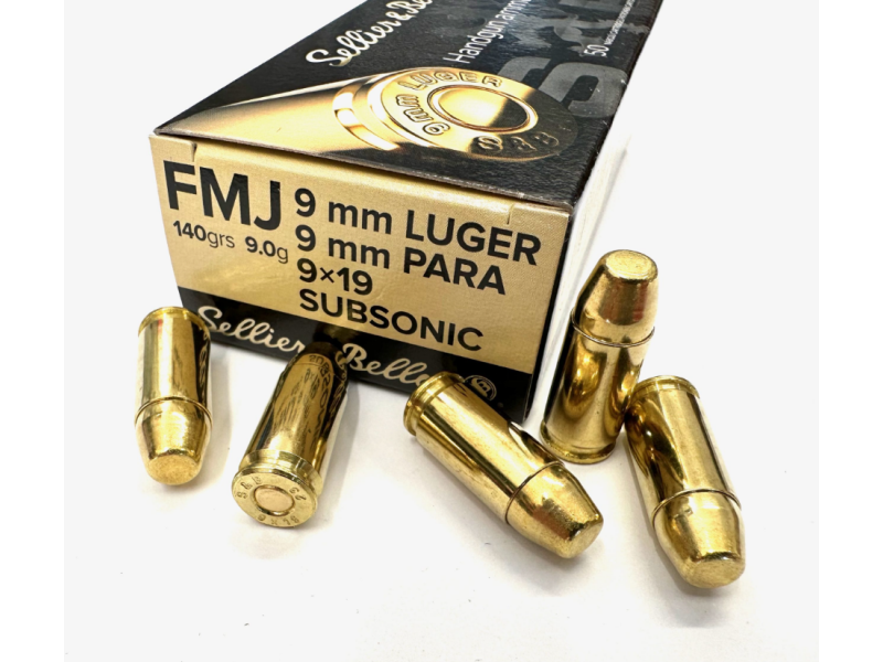 Naboj SB 9x19 Subsonic - 9,0g/140grNaboj S