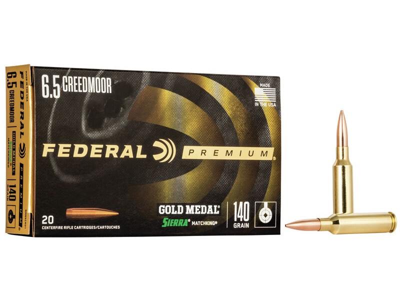Naboj FEDERAL Gold Medal 6,5 Creedmoor 9,0g / 140gr Sierra Match King BT HP