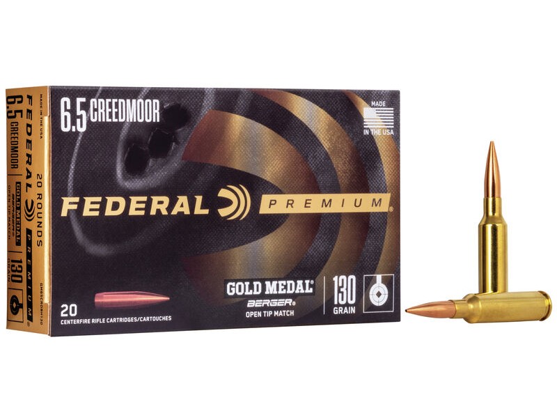 Naboj FEDERAL Gold Medač PREMIUM 6,5 Creedmore- 130gr/8,42g