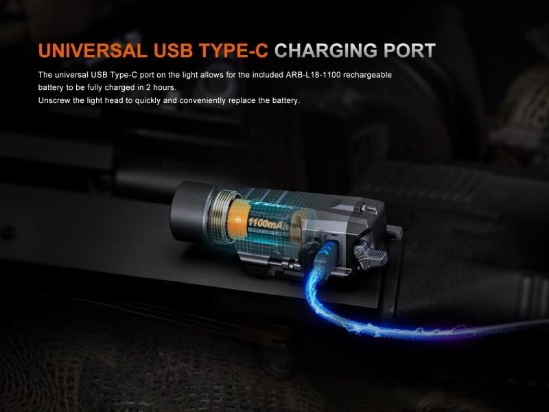 Rechargeable Tactical Flashlight FENIX GL19R V2.0