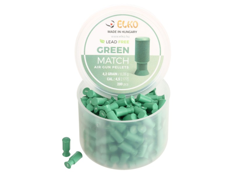 Diabolo ELKO Green Match 4,5 mm - 200 pezzi
