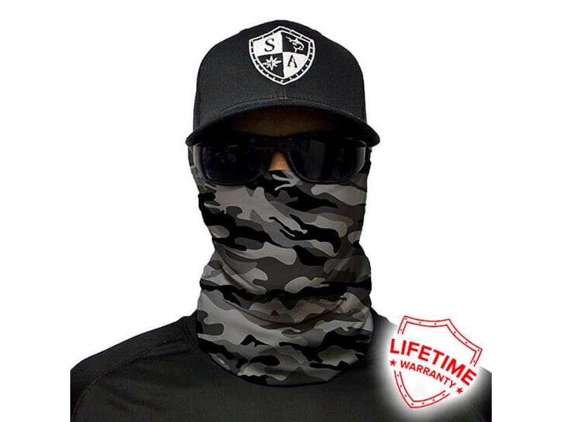 Gesichtsschal GREY MILITARY CAMO