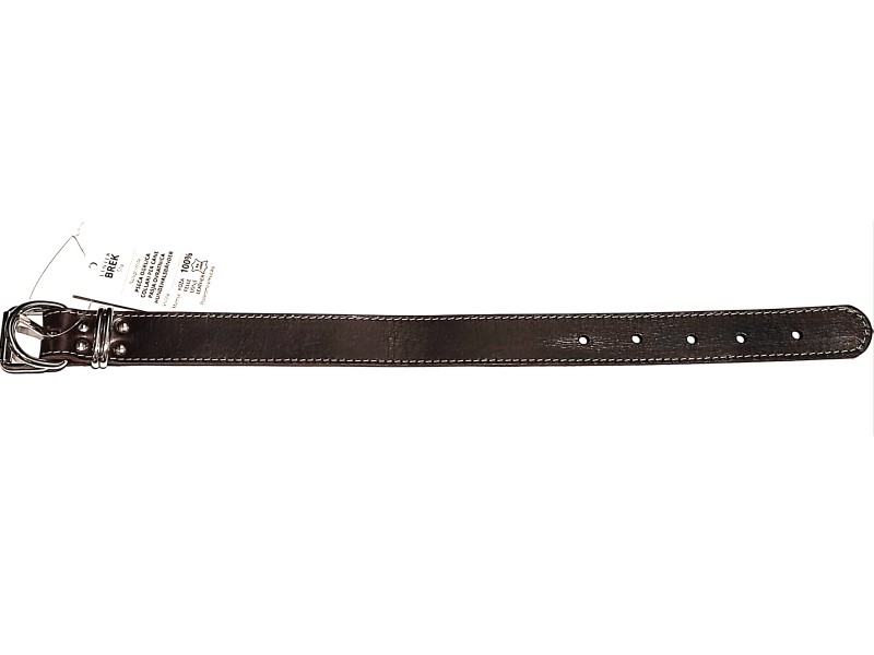 Ogrlica za pse SMEĐA kožna - 45 cm