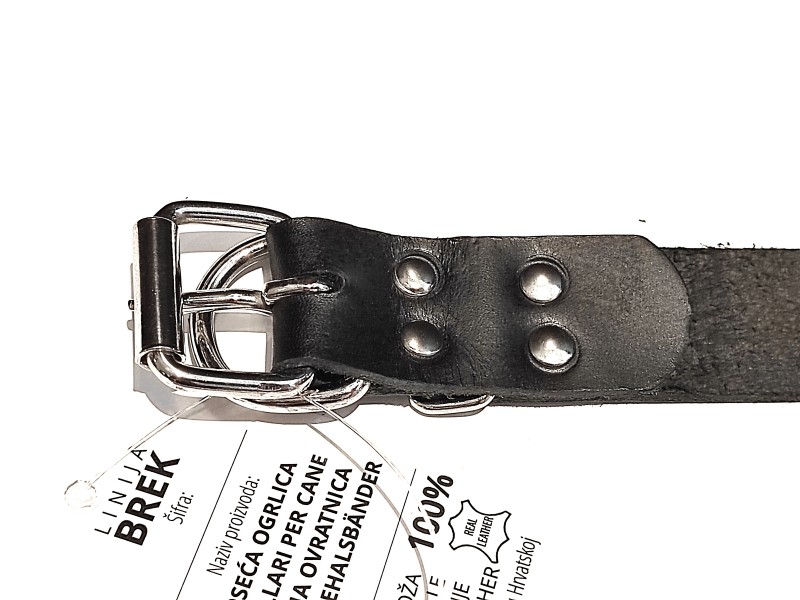 Halsband für PSE schwarz Leder