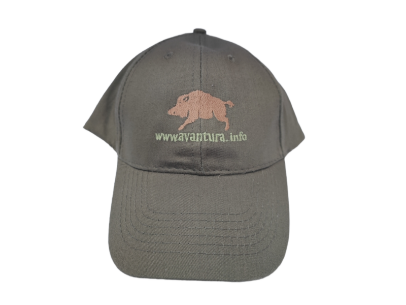 Cappellino da baseball AVANTURA Cinghiale - verde