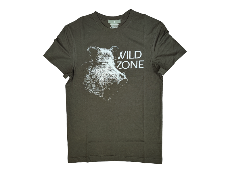 Kratka majica WZ Divji prašič glava - zelena