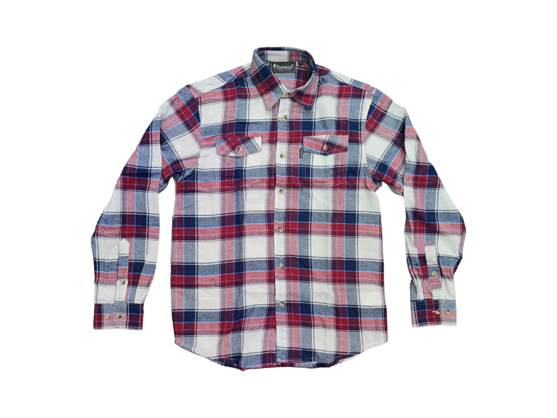 Košulja PINEWOOD Texas crvena/bijela - dugi rukav