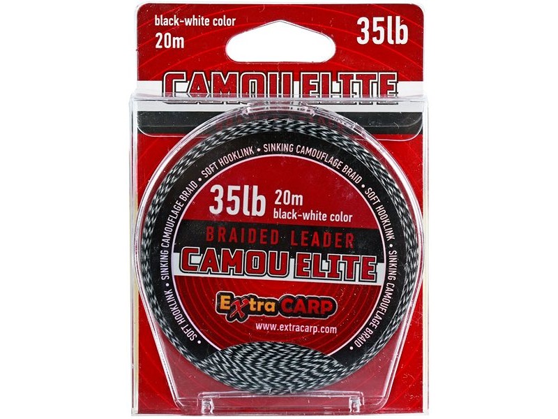 Line EXTRA CARP Camou elite 35lb/20m - black and white
