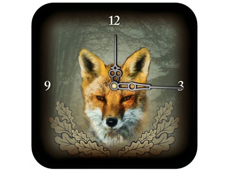 Zidni sat WZ Lisica manji - 18x18 cm