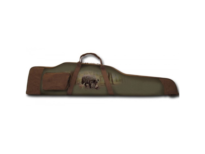 Gewehrtasche WZ Wildschwein grün/braun - 128 cm