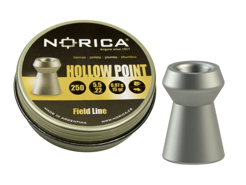 Diabolo NORICA Hollow point 5,5 mm - 250 pezzi