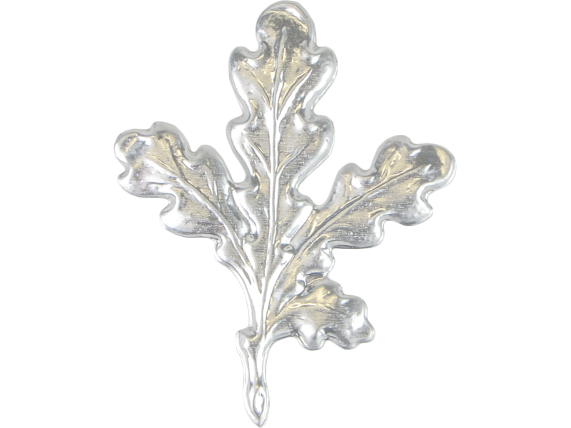 Decoration for wild boar trophy OAK LEAVES silver