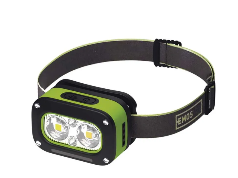 Naglavna polnilna svetilka EMOS LED - 175 lm