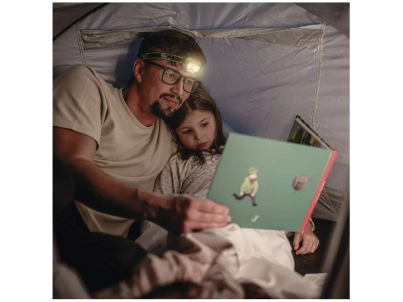 Naglavna polnilna svetilka EMOS LED - 175 lm