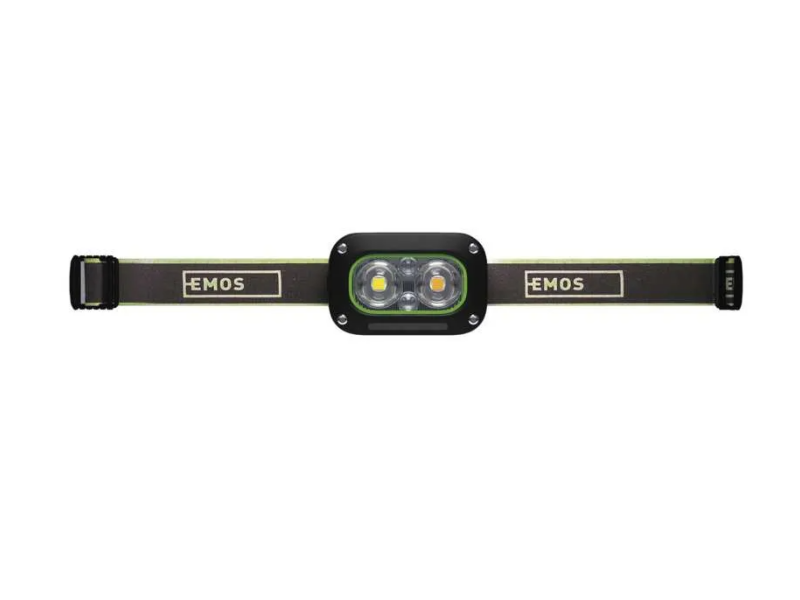Naglavna polnilna svetilka EMOS LED - 175 lm
