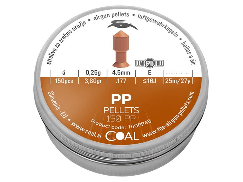 Diabole COAL PP rjavi 4,5 mm - 150 kos