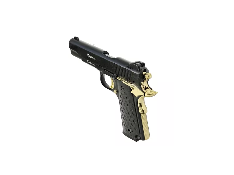 Pištola signalna KUZEY 1911 9mm P.A.K - črno/zlata