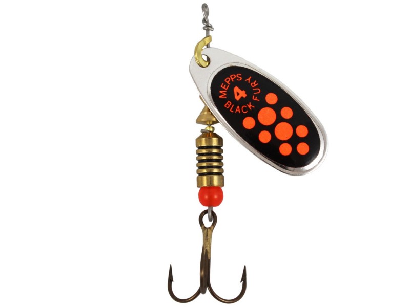 Esche MEPPS Black Fury rosse maculate argento