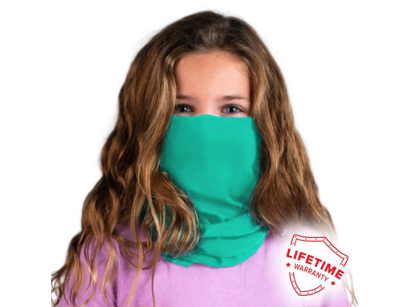 Children's face scarf Seafoam - green
