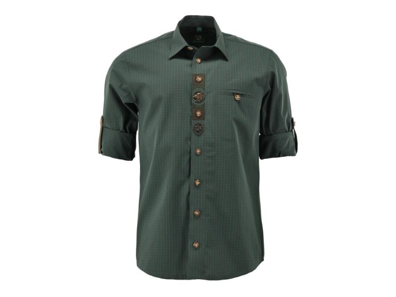 Jagdsakko ORBIS kariert - Wildschwein Ornament langarm