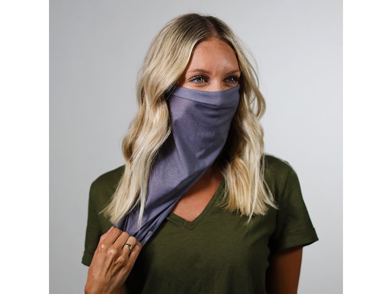 Gesichtsschal Grau - grau