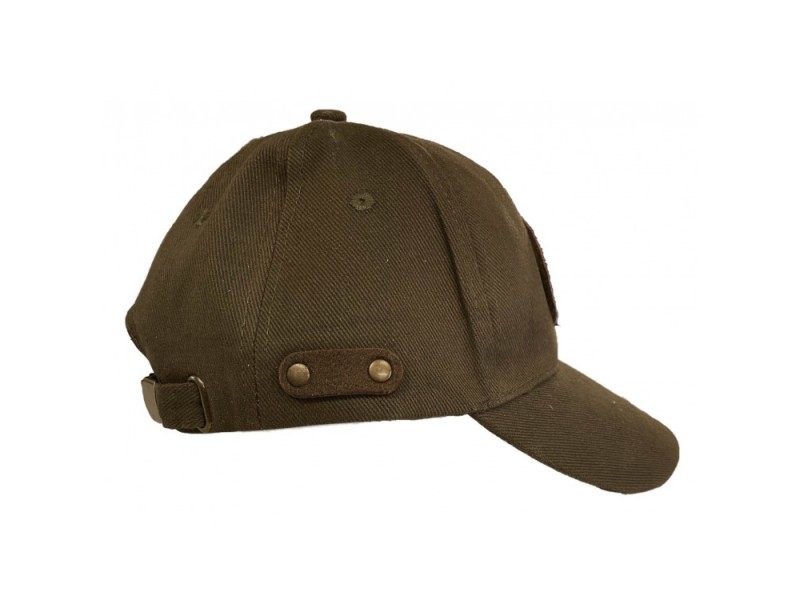 Cappellino Royal Hunter Con Toppa Cervi In Pelle | Baseball Regolabile Per Caccia E Outdoor