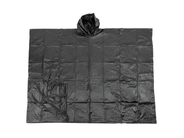Poncho VINIL nero, 200 x 127 cm, 0,12 mm