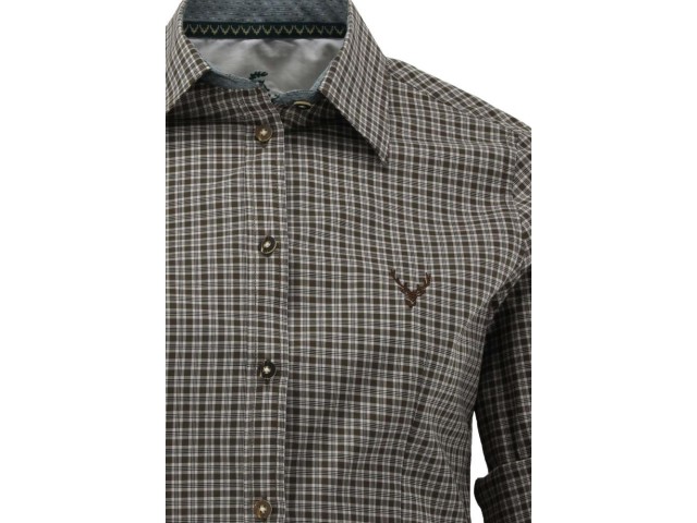 Camicia da donna ORBIS a quadri verdi Jelen