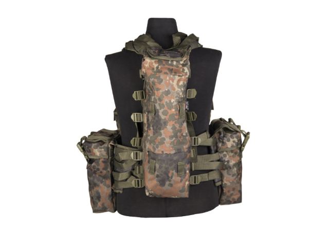 MILTEC Tactical vest - 12 pockets Flacktarn