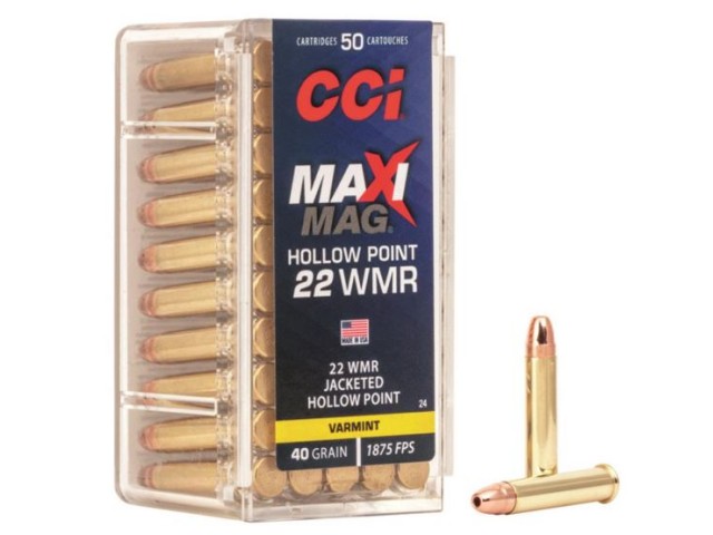 PATRONEN CCI .22 WMR Maxi-mag HP 40 gr.