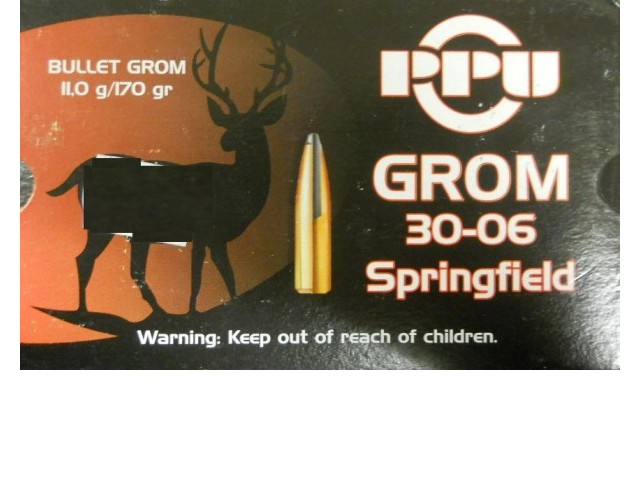PPU 30-06 Grom 11.0g Bullet